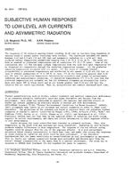 3044 (RP-353) — Subjective Human Response to Low-Level Air Currents and Asymmetric Radiation