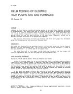 3050 — Field Testing of Electric Heat Pumps and Gas Furnaces