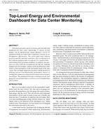 OR-10-003 — Top-Level Energy and Environmental Dashboard for Data Center Monitoring