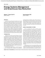 OR-10-039 — Energy Systems Management and Greenhouse Gas Reduction