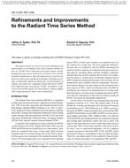 OR-10-057 (RP-1326) — Refinements and Improvements to the Radiant Time Series Method