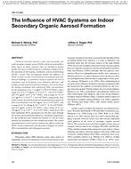 OR-10-060 — The Influence of HVAC Systems on Indoor Secondary Organic Aerosol Formation