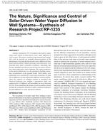 OR-10-061 (RP-1235) — The Nature, Significance and Control of Solar-Driven Diffusion in Wall System-Synthesis of Research Project RP-1235