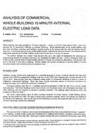 OT-88-01-1 — Analysis of Commercial Whole-Building 15-Minute-Interval Electric Load Data