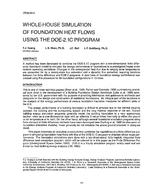 OT-88-02-2 — Whole-House Simulation of foundation Heat Flows Using the DOE-2.1C Program
