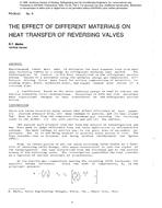 PO-86-02-3 — The Effect of Different Materials on Heat Transfer of Reversing Valves