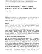 2977 — Advanced Versions of Heat Pumps with Zeotropic REfrigerant Mixtures