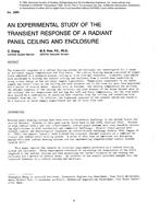2980 — An Experimental Study of the Transient Response of a Radiant Panel Ceiling and Enclosure