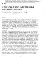 2983 — A Simplified Energy Audit Technique for Generic Buildings