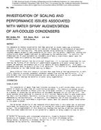 2990 — Investigation of Scaling and Performance Issues Associated with Water Spray Augmentation of Air-Cooled Condensers