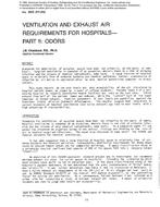 3000 (RP-312) — Ventilation and Exhaust Air Requirements for Hospitals Ã¢Â€Â” Part II: Odors