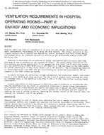 3002 (RP-202) — Ventilation Requirements in Hospital Operating Rooms Ã¢Â€Â” Part II: Energy and Economic Implications