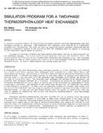 3005 (RP-140 & RP-188) — Simulation Program for a Two-Phase Thermosiphon-Loop Heat Exchanger