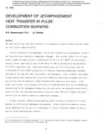 3009 — Development of Jet-Impingement Heat Transfer in Pulse Combustion Burners