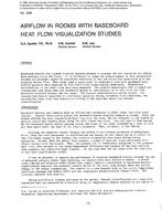 3010 — Airflow in Rooms with Baseboard Heat: Flow Visualization Studies