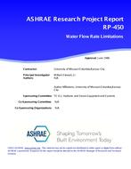 RP-450 — Water Flow Rate Limitations