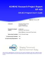 RP-459 — Modeling of Performance of Ice Storage Systems