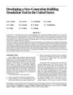 Developing a New-Generation Building Simulation Tool in the United States
