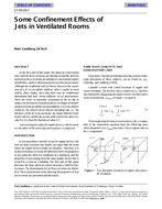 SF-98-28-2 — Some Confinement Effects of Jets in Ventilated Rooms