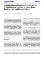 SF-98-05-4 — Using Calibrated Engineering Models to Predict Energy Savings in Large-Scale Geothermal Heat Pump Projects