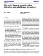 TO-98-12-3 — Alternative Approaches to Baseline Estimation Using Calibrated Simulations