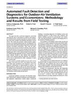 CH-99-05-2 — Automated Fault Detection and Diagnostics for Outdoor-Air Ventilation Systems and Economizers: Methodology and Results from Field Testing