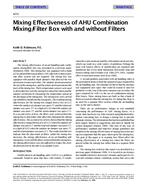 4231 — Mixing Effectiveness of AHU Combination Mixing/Filter Box with and without Filters