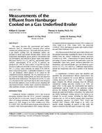 4303 (RP-745) — Measurements of the Effluent from Hamburger Cooked on a Gas Underfired Broiler