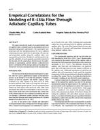 4277 — Empirical Correlations for the Modeling of R-134a Flow Through Adiabatic Capillary Tubes