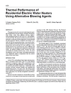 4409 — Thermal Performance of Residential Electric Water Heaters Using Alternative Blowing Agents