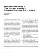 AT-01-05-1 — Night Ventilation Cooling of Office Buildings: Parametric Analyses of Conceptual Energy Impacts