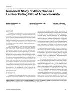 AT-01-04-1 — Numerical Study of Absorption in a Laminar Falling Film or Ammonia-Water