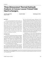 CI-01-04-1 — Three-Dimensional Thermal-Hydraulic Analysis in Convex Louver Finned-Tube Heat Exchangers