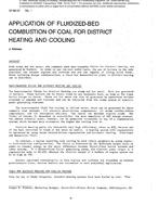 SF-86-02-1 — Application of Fluidized-Bed Combustion of Coal for District Heating and Cooling