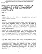 SF-86-03-1 — Cogeneration Installation Protection and Control of the Electric Utility Interconnect