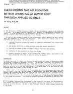 SF-86-06-1 — Clean Rooms and Air Cleaning: Better Operation at Lower Cost Through Applied Science