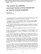 SF-86-09-2 — The Effect on Hospital Air-Conditioning System Operation of Soiled System Elements