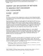 SF-86-09-4 — Energy Use Implications of Methods to Maintain Heat Exchanger Coil Cleanliness