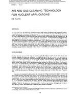 SF-86-15-3 — Air and Gas Cleaning Technology for Nuclear Applications