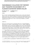 SF-86-16-2 — Performance Evaluation for Tubeside Heat Transfer Enhancement of a Flooded-Evaporator Water Chiller