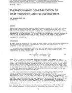 SF-86-16-4 — Thermodynamic Generalization of Heat Transfer and Fluid-Flow Data