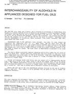 2947 (RP-267) — Interchangeability of Alcohols in Appliances Designed for Fuel Oils
