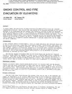 2949 — Smoke Control and Fire Evacuation by Elevators