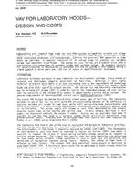 2956 — VAV for Laboratory Hoods Ã¢Â€Â” Design and Costs