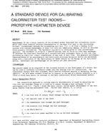 2960 (RP-344) — A Standard Device for Calibrating Calorimeter Test Rooms Ã¢Â€Â” Prototype Heatmeter Device