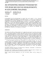 2968 — An Integrating Window Pyranometer for Beam Daylighting Measurements in Scale-Model Buildings