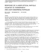 2971 (RP-354) — Response of a Laser Optical Particle Counter to Transparent and Light-Absorbing Particles