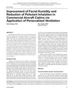 SL-08-004 — Improvement of Facial Humidity and Reduction of Pollutant Inhalation in Commercial Aircraft Cabins via Application of Personalized Ventilation
