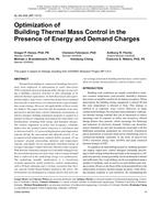 SL-08-008 (RP-1313) — Optimization of Building Thermal Mass Control in the Presence of Energy and Demand Charges