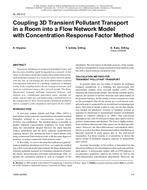 SL-08-012 — Coupling 3D Transient Pollutant Transport in a Room into a Flow Network Model with Concentration Response Factor Method